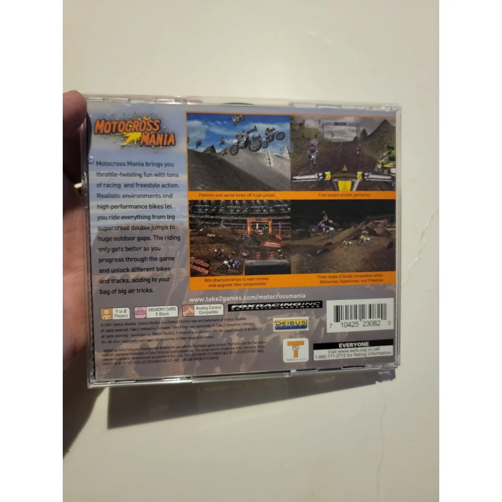 Motocross Mania (Sony PlayStation 1, 2001) PS1 COMPLETE EUC